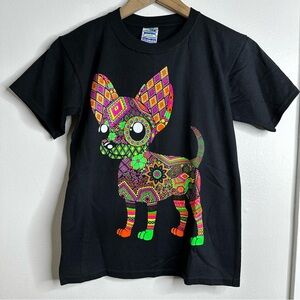 Kids Chihuahua T-shirt from Mexico 10-12 Large NWOT
